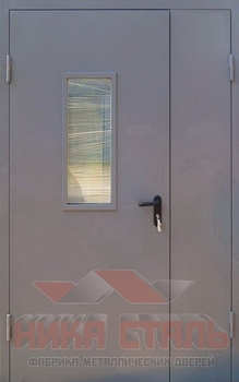 Дверь противопожарная двупольная остекленная Дверь противопожарная двупольная остекленная
