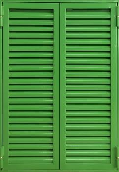 Двустворчатые ставни-жалюзи на окно Двустворчатые ставни-жалюзи на окно