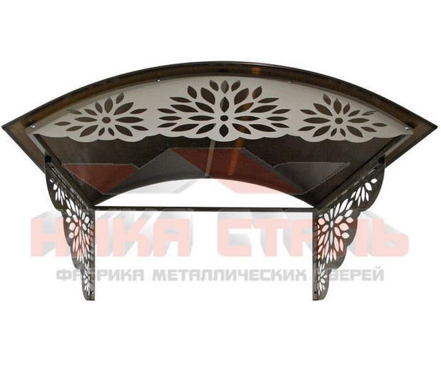 Металлический козырек над крыльцом