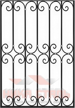 Кованая решетка на окно КР 11 Кованая решетка на окно КР 11