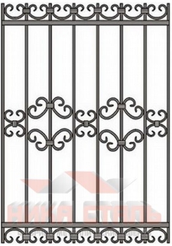 Кованая решетка на окно КР 12 Кованая решетка на окно КР 12