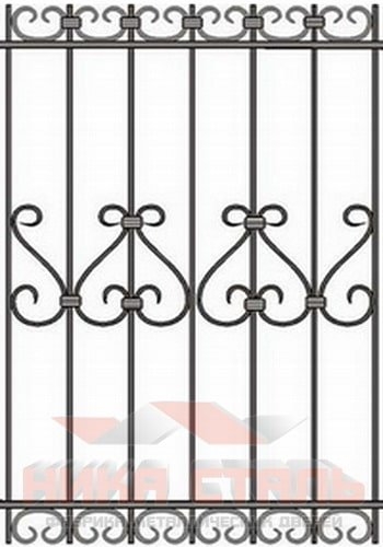 Кованая решетка на окно КР 3 Кованая решетка на окно КР 3