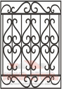 Кованая решетка на окно КР 32 Кованая решетка на окно КР 32