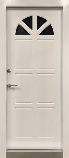 Красная дверь «термо» со стеклом Красная дверь «термо» со стеклом