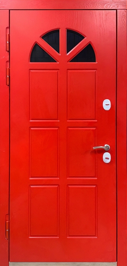 Красная дверь «термо» со стеклом Красная дверь «термо» со стеклом