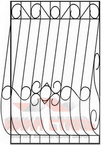 Сварная решетка на окно СР 19
